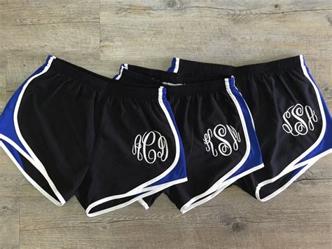 ladies monogram print jogging shorts